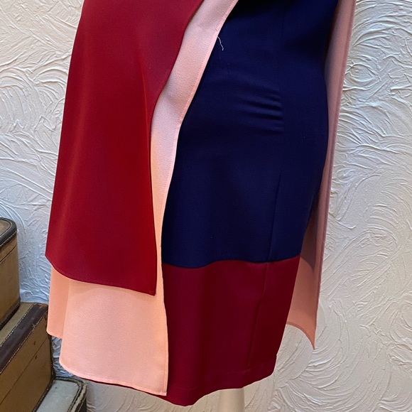 SOLD 💝 ROSIE POPE Edina Maternity Shift Dress Size Large color block, multicolor - Picture 7 of 13